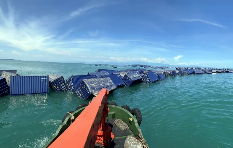 海运集装箱船在高雄淹没缘故原由曝光